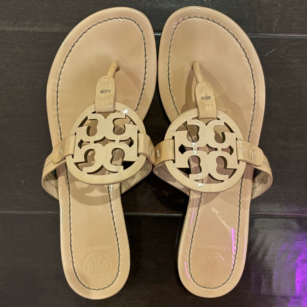 Tory Burch Miller Patent Sandal Size 8